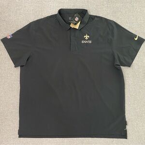 Nike On Field Sideline Snap New Orleans Saints Mens 3XL Performance Polo New